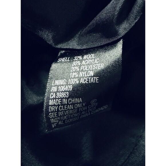 Tahari 2 Pc Wool Blend Skirt & Jacket Suit Set Textured Fringe Hem Dark Plum 10 - Picture 7 of 7